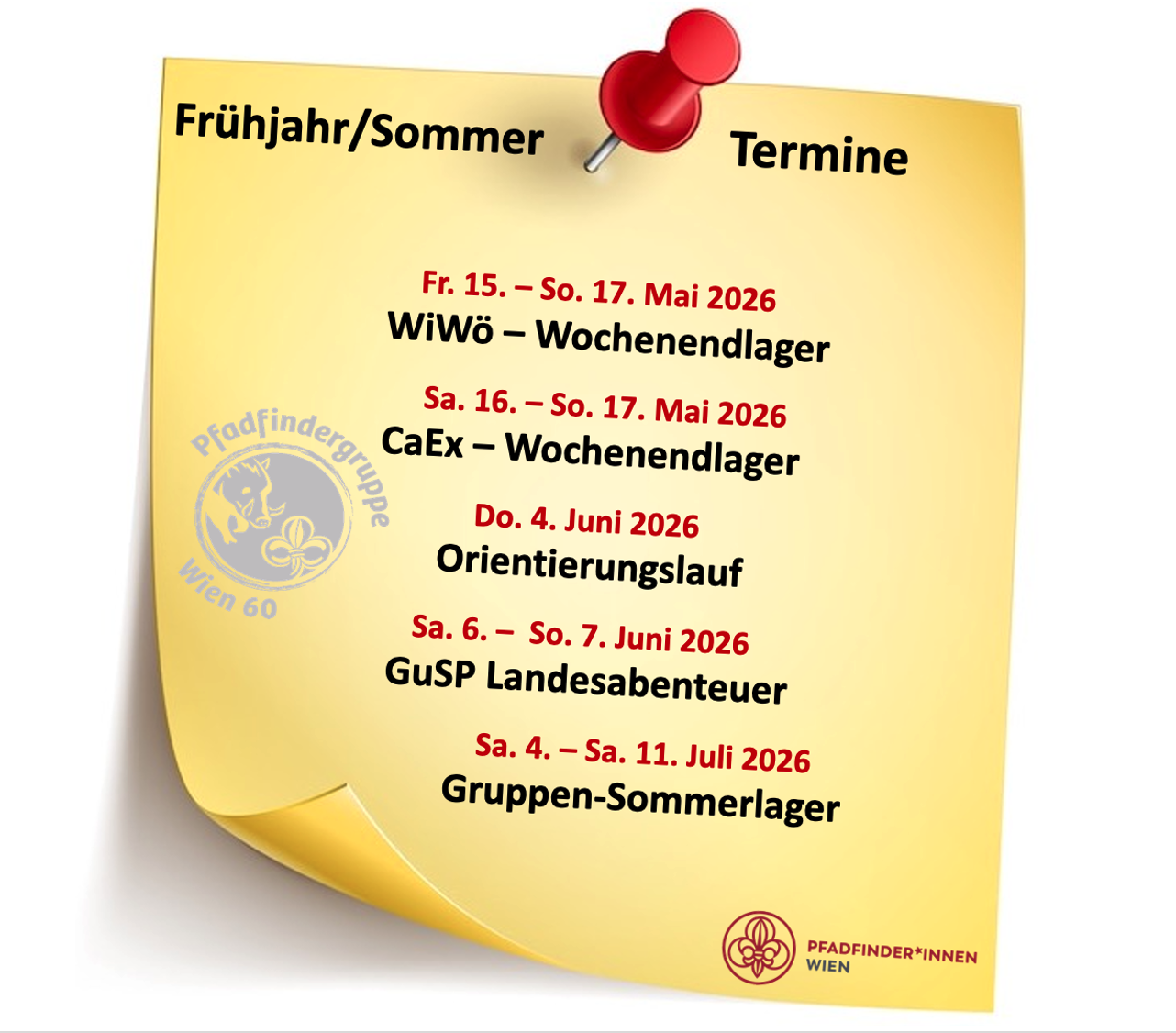 Termine Gruppe 60